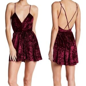 NWT Sam Edelman crushed velvet romper small